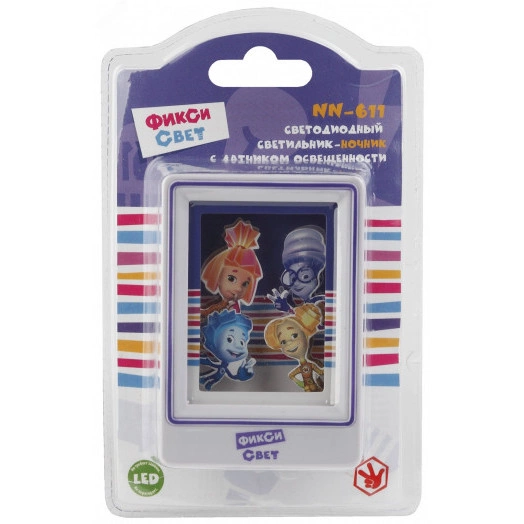 Ночник NN-611-LS-V фиолетовый ФИКСИКИ (12/48/576)