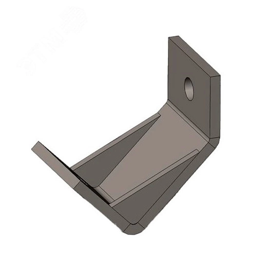 Опора неподвижная оттяжка 45 град., толщ. 8,0 мм, гальван. цинк