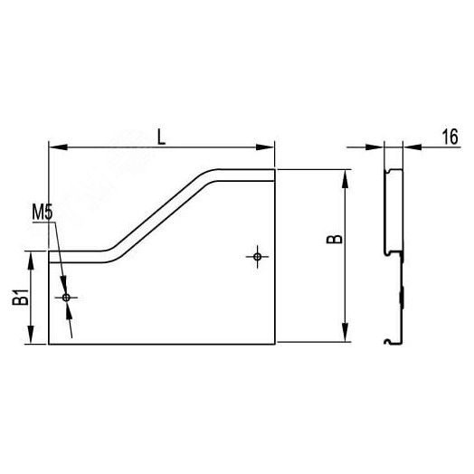 Угол CPO 45 горизонтальный 45° 200х35, в комплекте с крепежными элементами и соединительными пластинами, необходимыми для монтажа,горячеоцинкованный