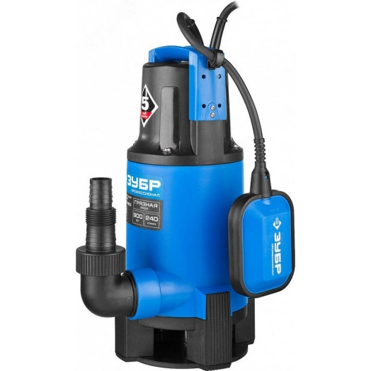 Насос дренажный для грязной воды Профессионал НПГ-Т3-900 ЗУБР, 900 Вт