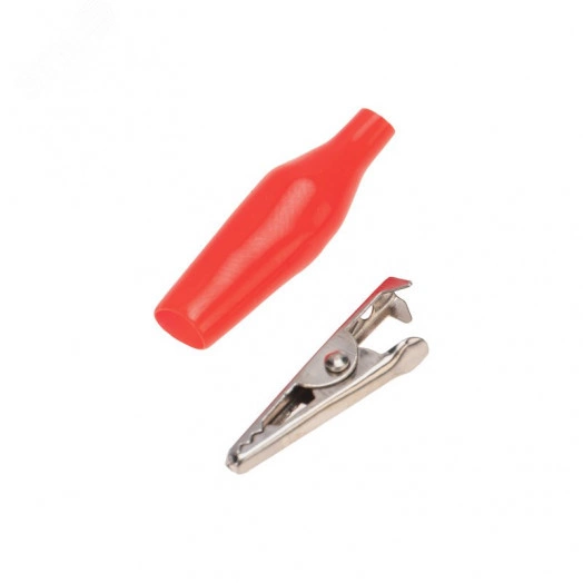 Зажим Крокодил 5А 40 мм в изоляторе,