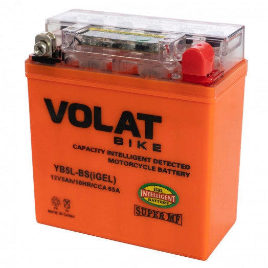 Аккумулятор мото 5Ah Volat YB5L-BS(iGEL) R+