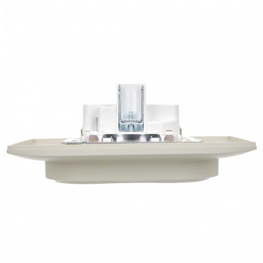 SKANDY Розетка 2-местная с заземлением с защитными шторками 16А в сборе SK-R07B бежевый IEK