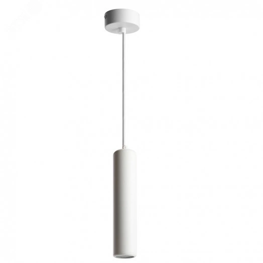 Светильник ДСО GU10 без лампы на подвесе белый с антибликовой сеточкой