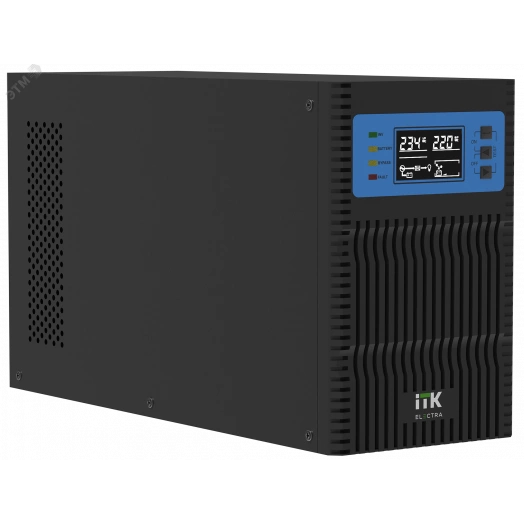 Источник бесперебойного питания Online 6000 ВА/6000 Вт, однофазный с LCD дисплеем 192VDC/240VDC с АКБ 16х7AH