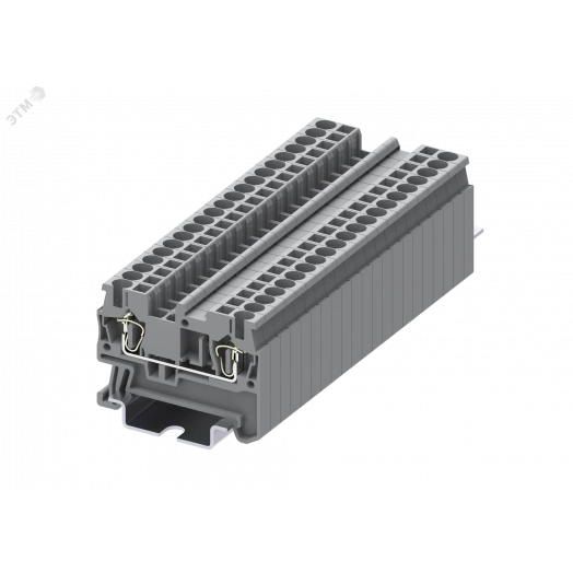 Клемма TC 1-1 пружинная, сечение 2,5 мм. кв., серая