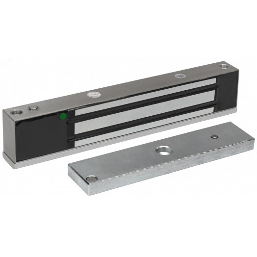 Замок электромагнитный,  уличное исполнение, СИД, датчик положения двери, IP68