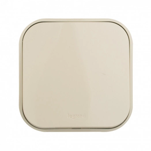 Quteo Кнопка 1 клавиша наружная бежевая 6А