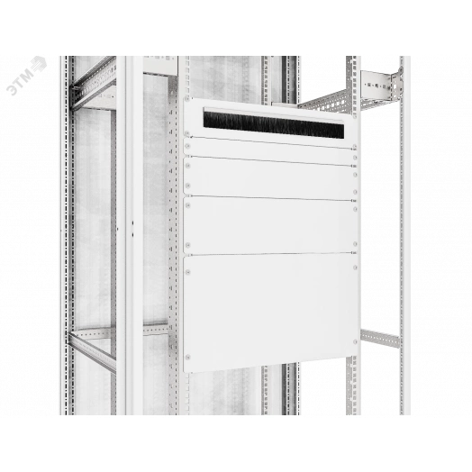 Комплект фальш-панелей с щеточным вводом для 19-дюймового оборудования RS52 1U (2 шт.)