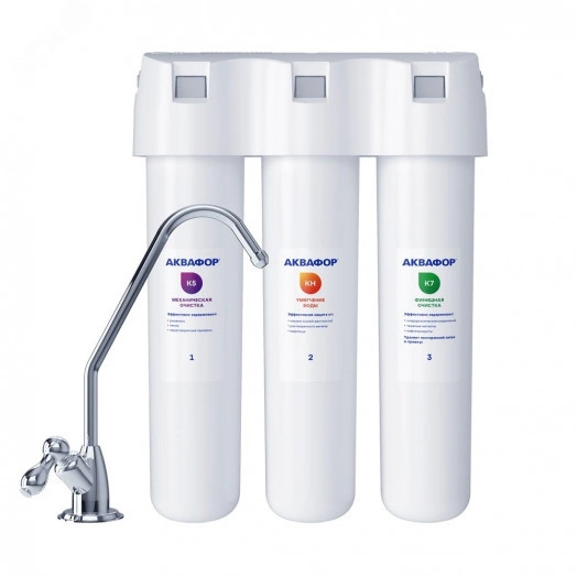 Водоочиститель Аквафор модель Кристалл А для жёсткой воды
