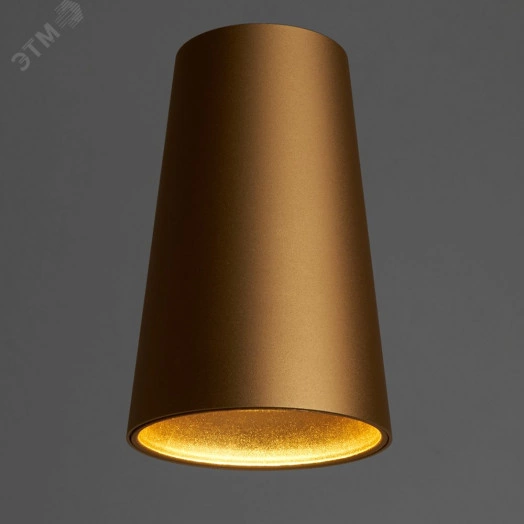 Светильник ДПО GU10 без лампы золото