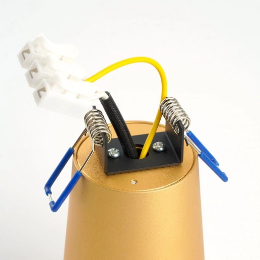 Светильник ДПО GU10 без лампы золото