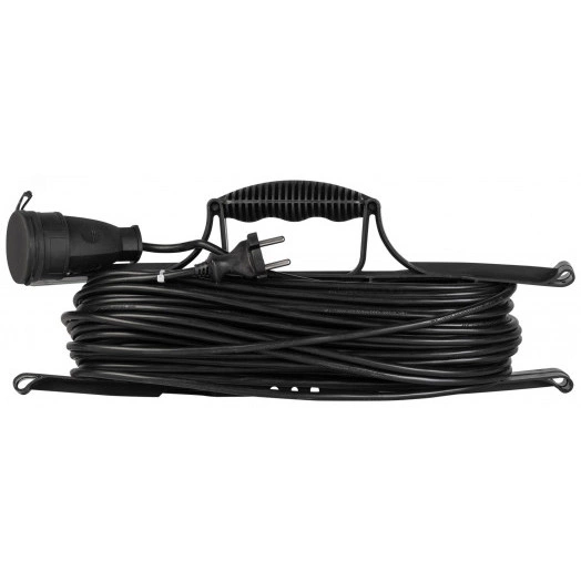 Удлинитель силовой на рамке 1 розетка без заземления 30м ПВС 2x1мм2 GREEN LINE FR-10-30m Greenline ЭРА