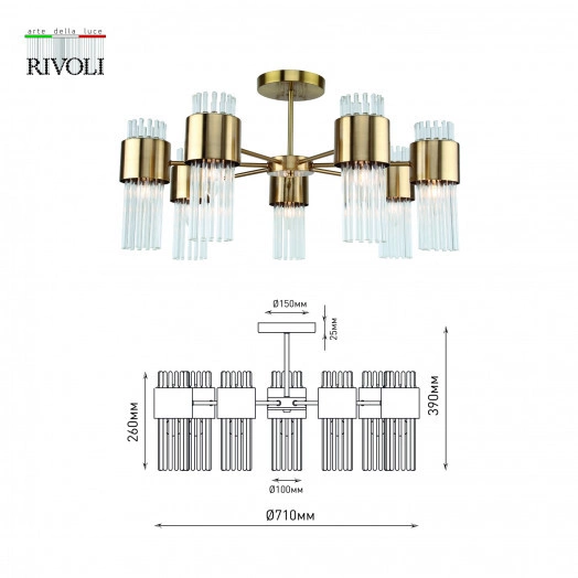 Люстра Donna 3149-307 7 х Е14 40 Вт модерн