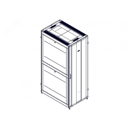 Шкаф Uniprom. 48U-800/1200. боковые панели 4шт. черный
