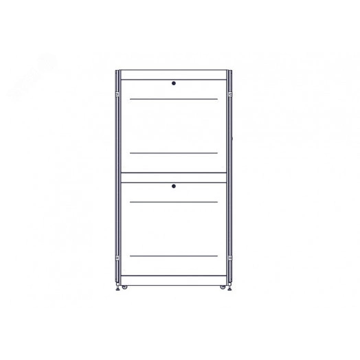 Шкаф Uniprom. 48U-800/1200. боковые панели 4шт. черный