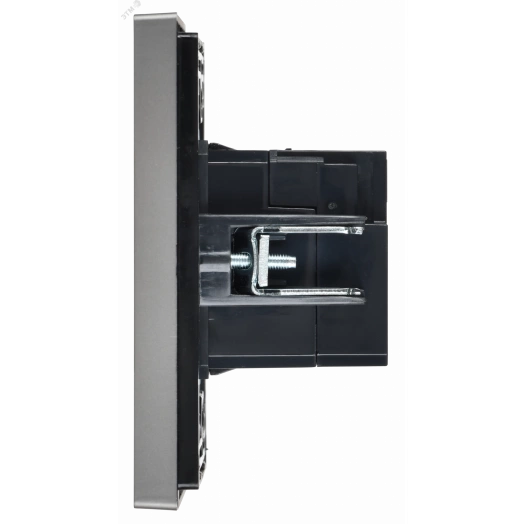 FORTE&PIANO Розетка USB A+C 3,1А FP550 сталь IEK