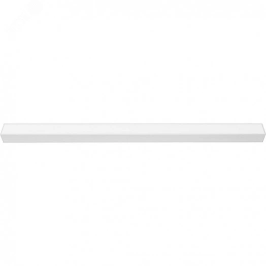 Светильник светодиодный ДПО-48вт 4000К 5760Лм линейный рассеиватель матовый в алюминиевом корпусе белый