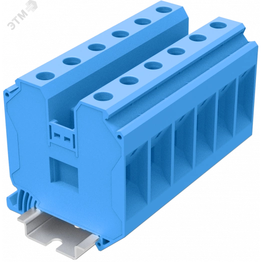 Клемма TU 1-1 винтовая, сечение 35 мм. кв., синяя