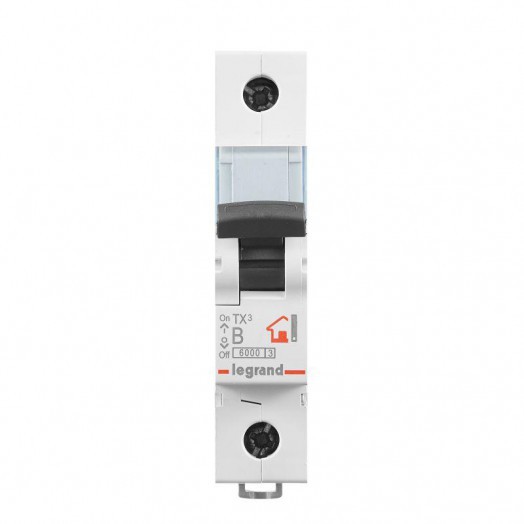 Выключатель автоматический модульный 1п B 10А 6кА TX3 6000 1мод. 230/400В Leg 403970