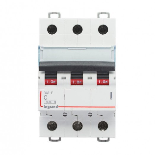 Выключатель автоматический модульный 3п C 16А 6кА DX3-E 6000 3мод. 230/400В Leg 407291