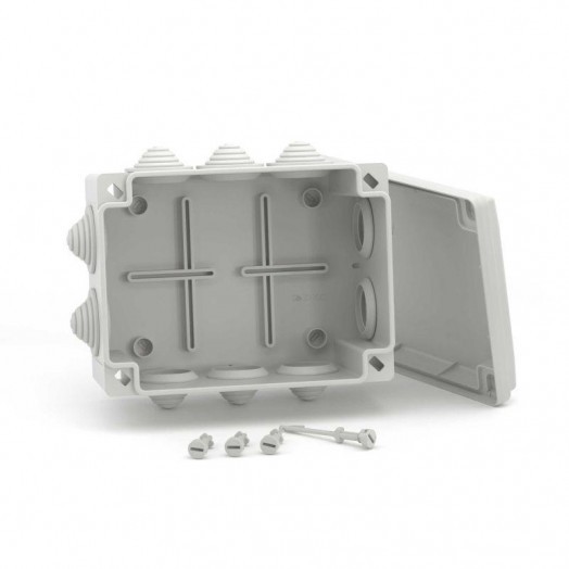 Коробка распределительная ОП 190х140х70мм IP55 10 каб. ввод DKC 54100 Коробка распределительная ОП 190х140х70мм IP55 10 каб. ввод DKC 54100