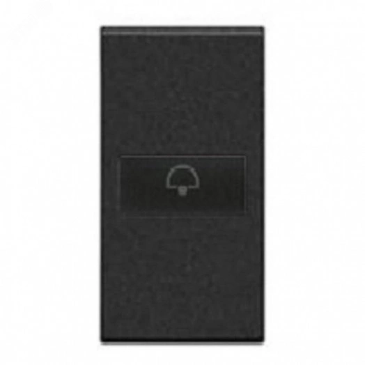 LivingLight Клавиша Axial Символ Звонок 1 модуль антрацит