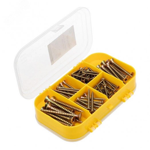 Набор саморезов и дюбелей для ДСП (170 шт) KRANZ