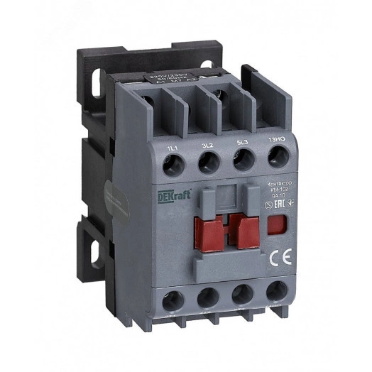 Контактор 9А 230В_АС АС3_ АС4 1НО+1НЗ КМ-102