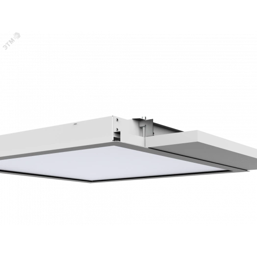 Светодиодный светильник Е270 2.0 образовательных учреждений 35 Вт CRI90 4000 K под гипсокартонные потолки 1210х200х70 мм (монт. размер 1185х185 мм) с опаловым рассеивателем RAL9003 матовый DALI