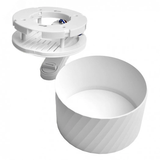 Светильник трековый на шинопровод ДПО GX70 без лампы белый