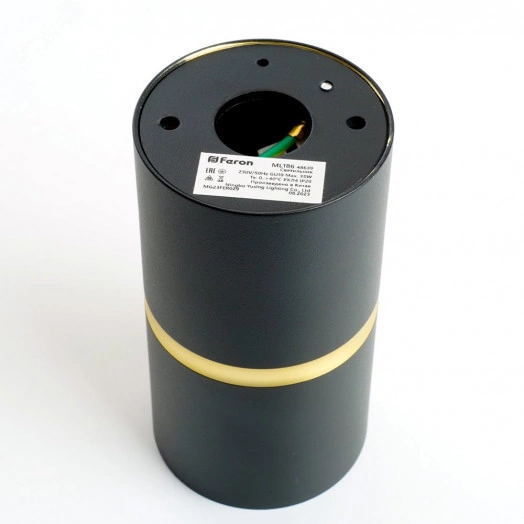 Светильник ДПО GU10 без лампы черный золото