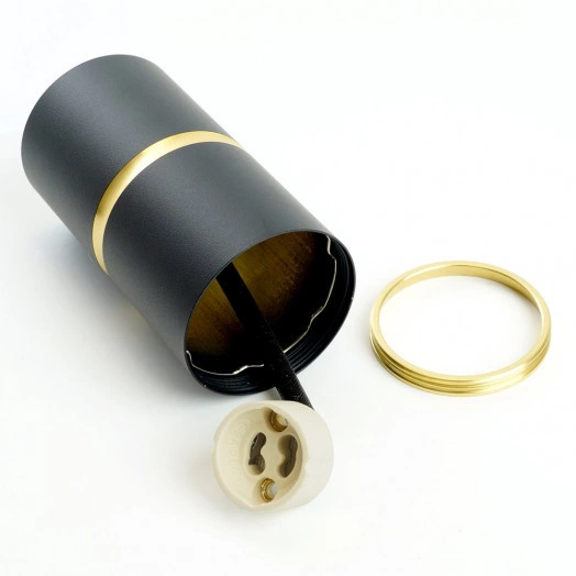 Светильник ДПО GU10 без лампы черный золото