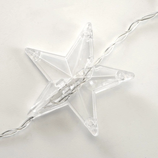 Гирлянда занавес Звездочки LED 2700К 2x1м