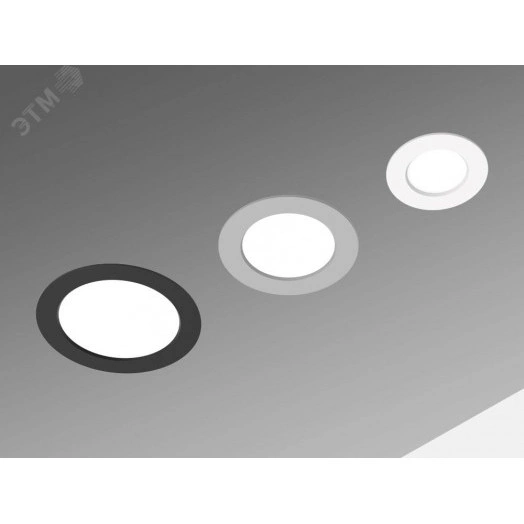 Светильник светодиодный ДВО-DL-01 Slim 13Вт 4000К 120х37 мм IP65/40 черный опал DALI