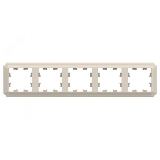 ATLASDESIGN ANTIQUE 5-постовая рамка, универсальная, БЕЖЕВЫЙ