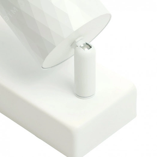 Светильник ДБО GU10 без лампы наклонный с выключателем белый