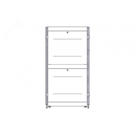 Шкаф Uniprom. 42U-600/1070. боковые панели 4шт. черный