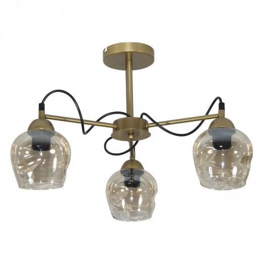 Светильник Мирра 131 зол. (Плафон 8268) НСБ 01-3х60-228 Е27 потолочный