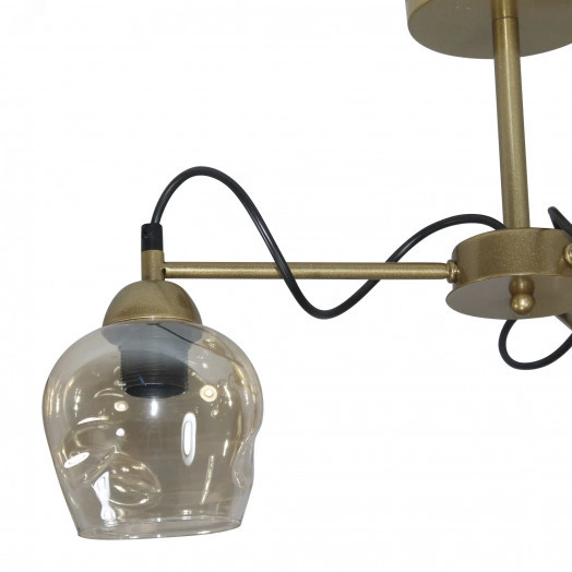 Светильник Мирра 131 зол. (Плафон 8268) НСБ 01-3х60-228 Е27 потолочный