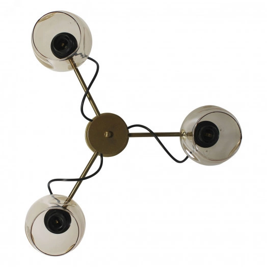 Светильник Мирра 131 зол. (Плафон 8268) НСБ 01-3х60-228 Е27 потолочный