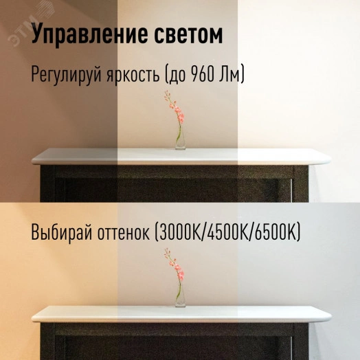 Светильник настольный светодиодный 12 Вт Белый