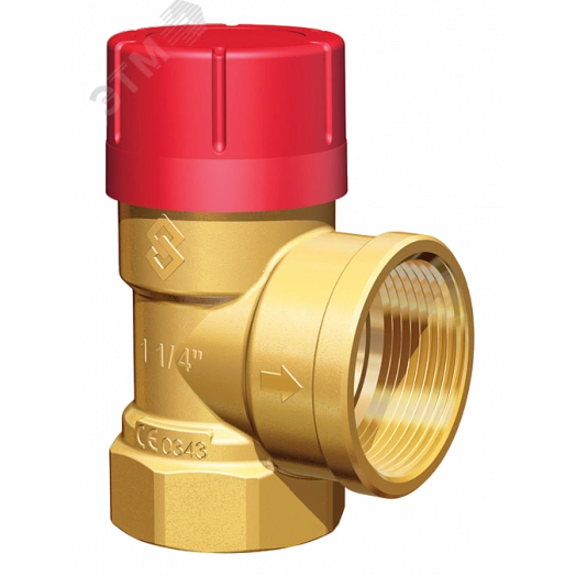 клапан предохранительный 1 1/4'x1 1/2' (внутр. резьба), рсраб=4,0 бар, tmax=120 c