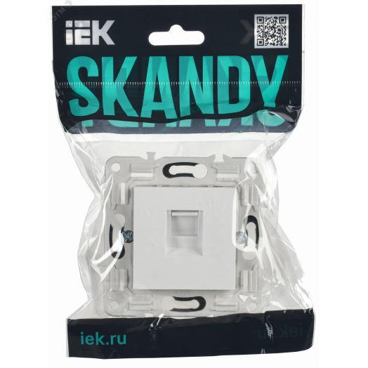 SKANDY Розетка компьютерная RJ45 кат.6 SK-K02W арктический белый IEK