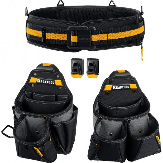 Пояс монтажника KBS-3L, в комплекте 2 сумки и пояс