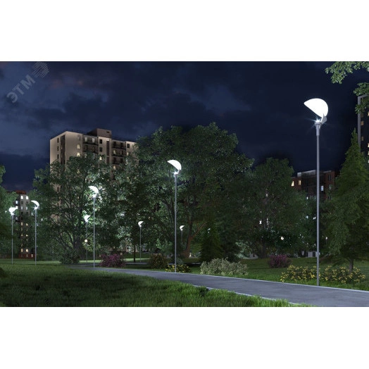 Светильник LED АКАЦИЯ 40Вт 4200лм 3000К IP67 КСС Асимм 140° торшерные, отраженный свет