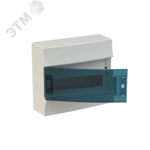 Щит распределительный навесной ЩРн-п-12 пластиковый Mistral41 зеленая прозрачная дверь с клеммами IP41