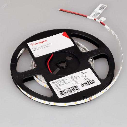 Лента UL-A60-8мм 24V Warm3000 (7.2 W/m, IP20, 5м) (7 лет)