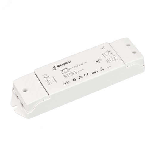 Диммер SMART-PWM-102-72-CDW-PD-SUF (12-36V, 2x5A, ZB, 2.4G) (IARL, IP20 Пластик, 5 лет)