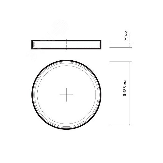 Светильник светодиодный ДБО-60w 4000К 4800Лм IP20 ''PINE''